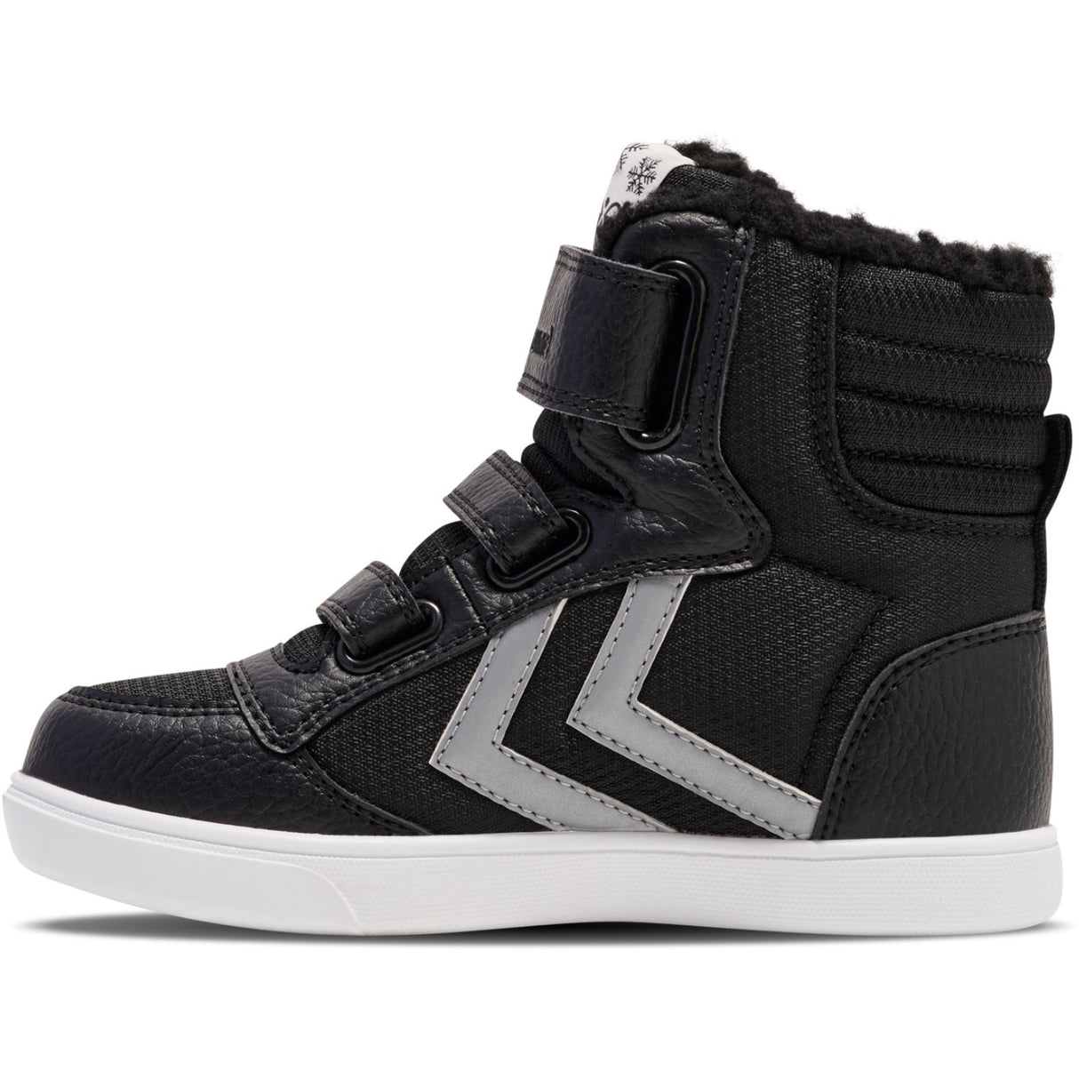 Hummel Black/Grey Stadil Super Poly Vinterstövlar Mid Tex Jr