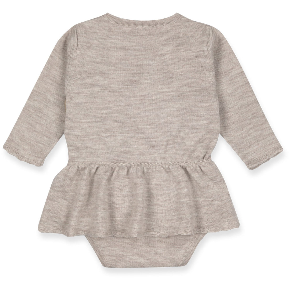 Lillelam Light Beige Romper Klänning Baby Natur