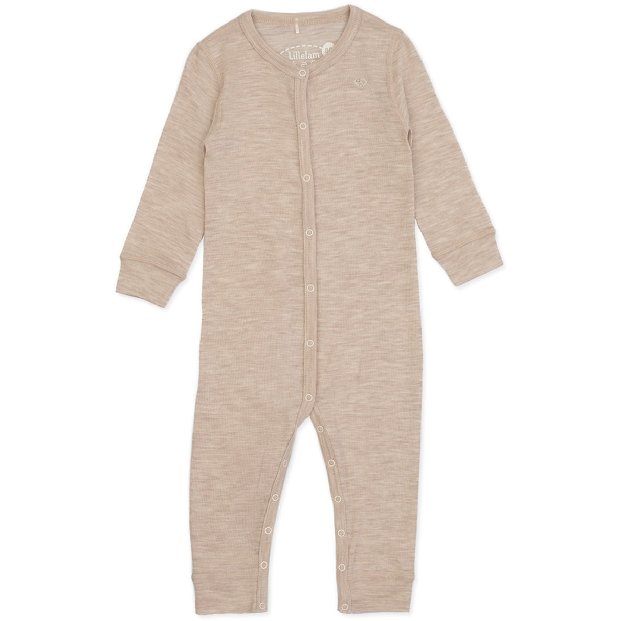 Lillelam Light Beige Ull Onesie