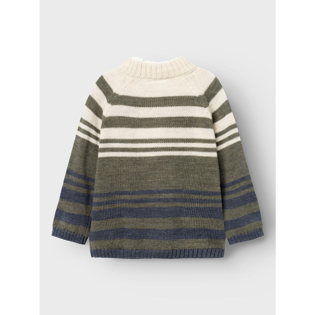 Name It Mulled Basil Wriss Ull Stickad Cardigan