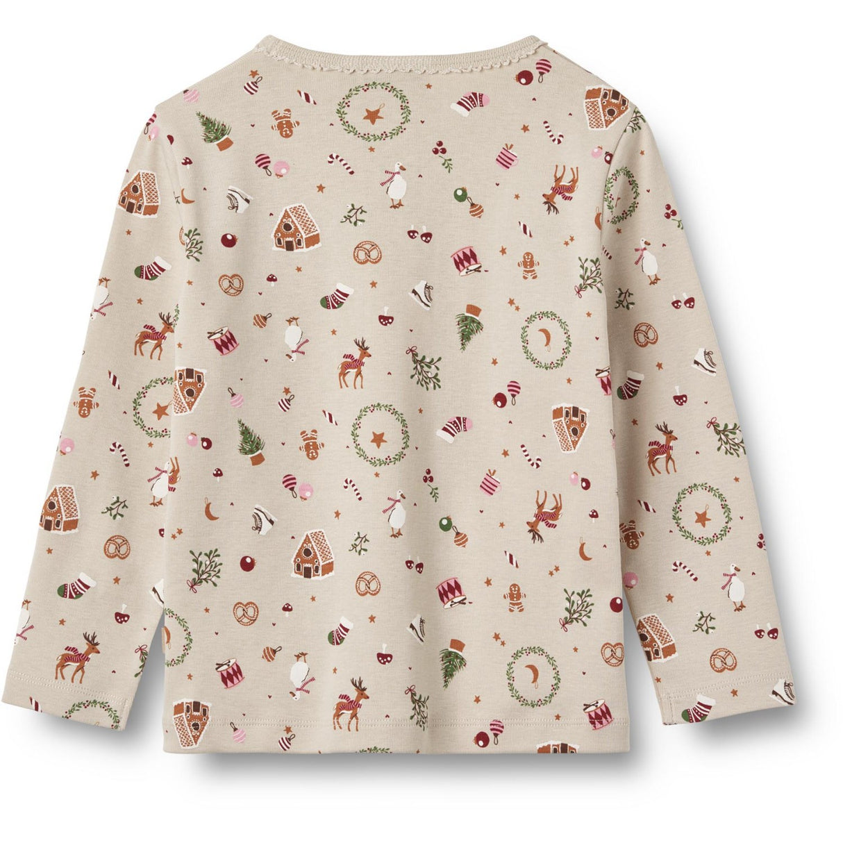 Wheat Offwhite Holiday Nattset Picoting Mila