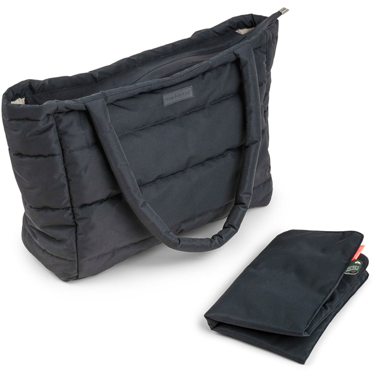 DonebyDeer Svart Quiltad Pussel Tygväska