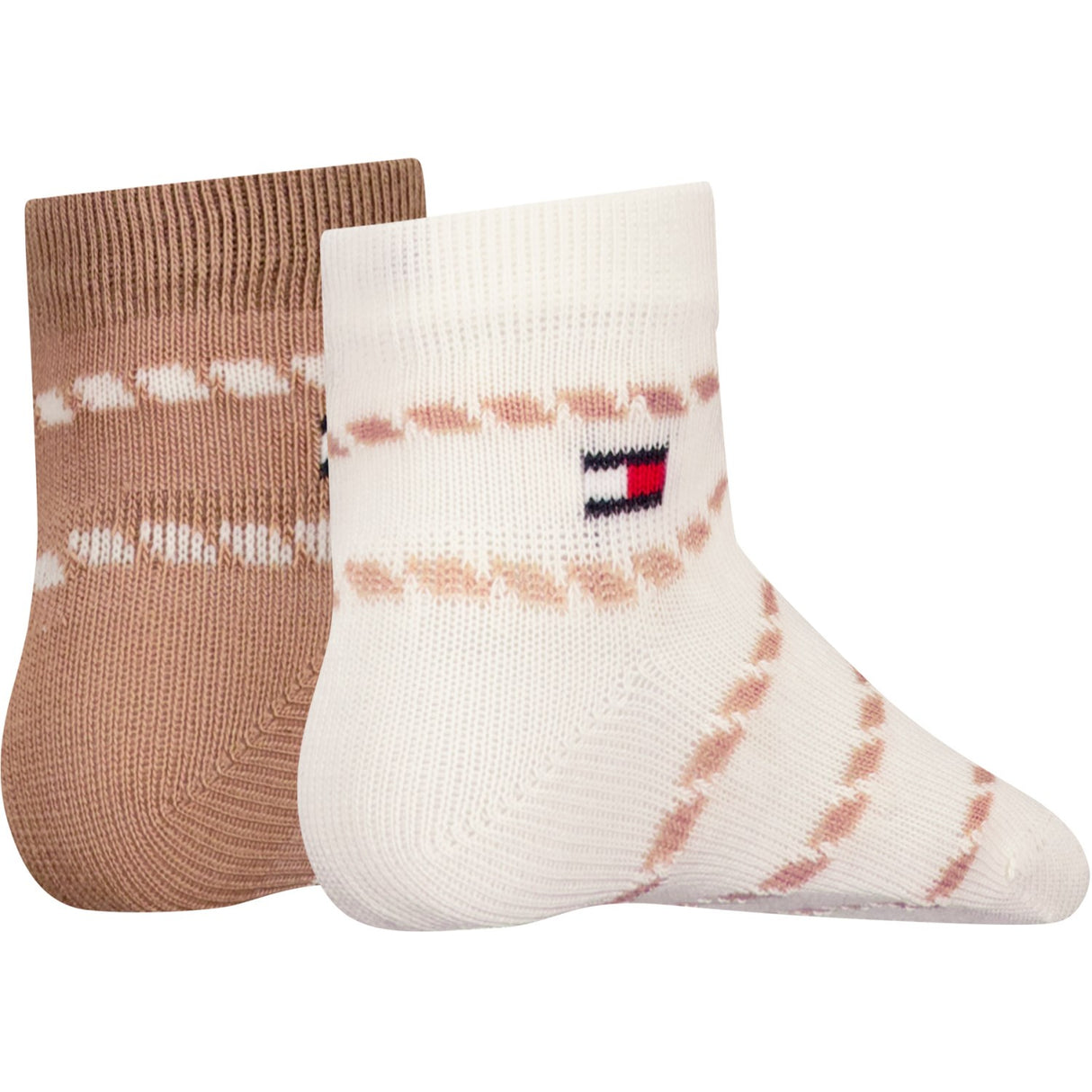 Tommy Hilfiger Classic Khaki Baby Strumpor 2-Pack Breton Stripe