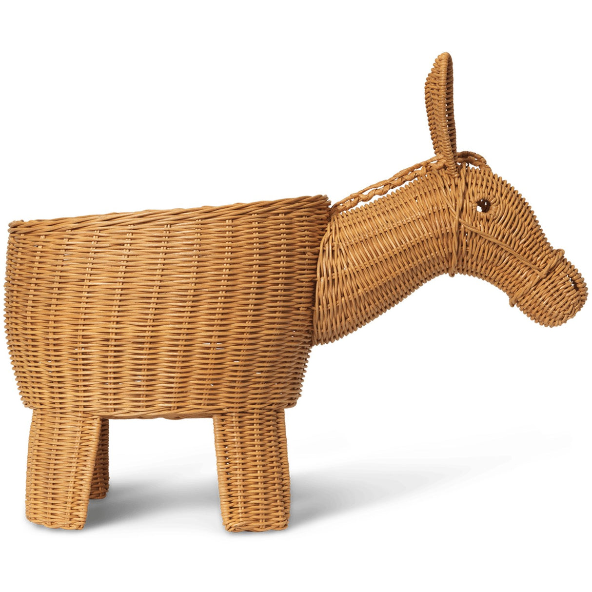Ferm Living Natural Donkey Flettet Förvaringskorg
