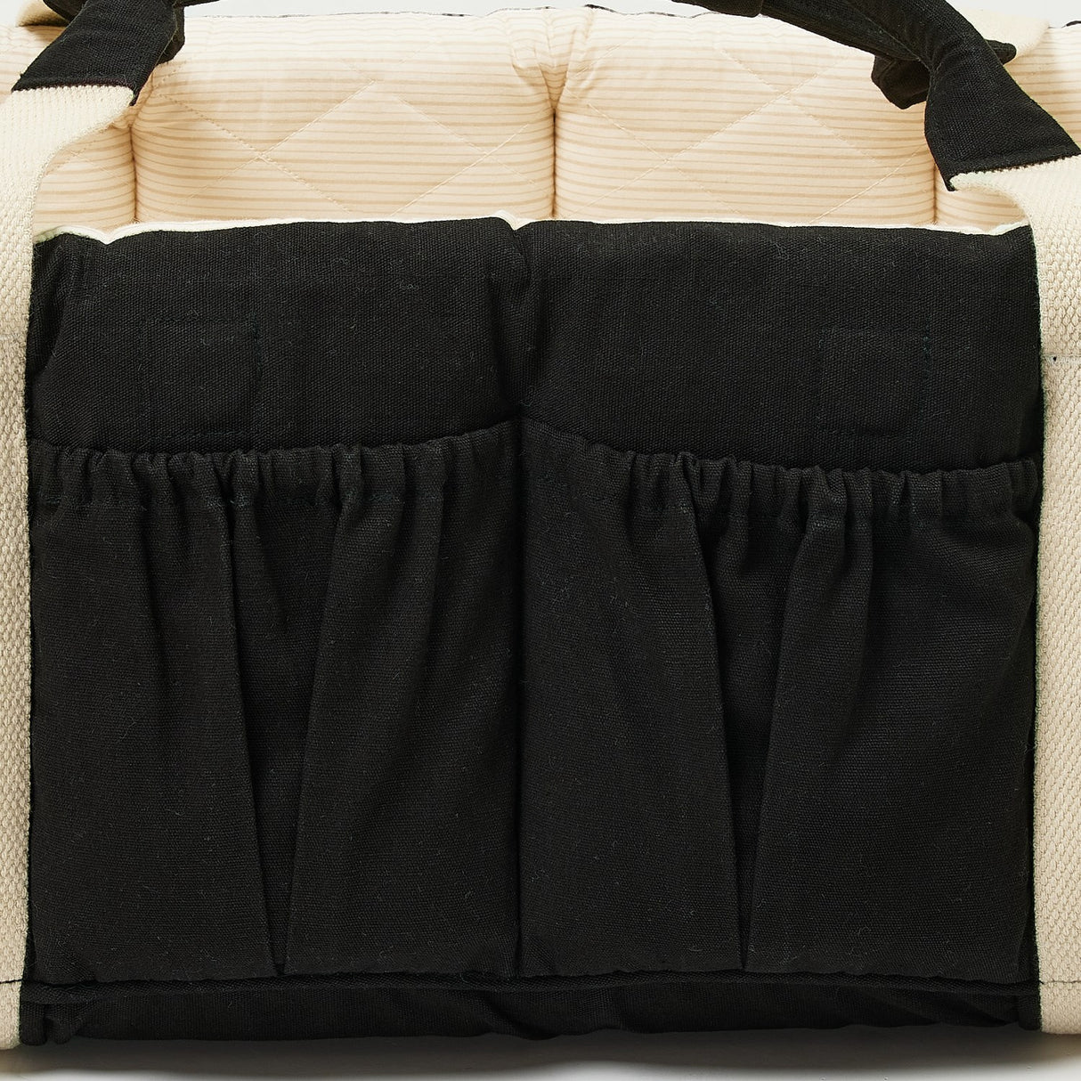 COPENHAGEN COLORS Black W. Cream Solid Stripe Organic Multifunctional Lift