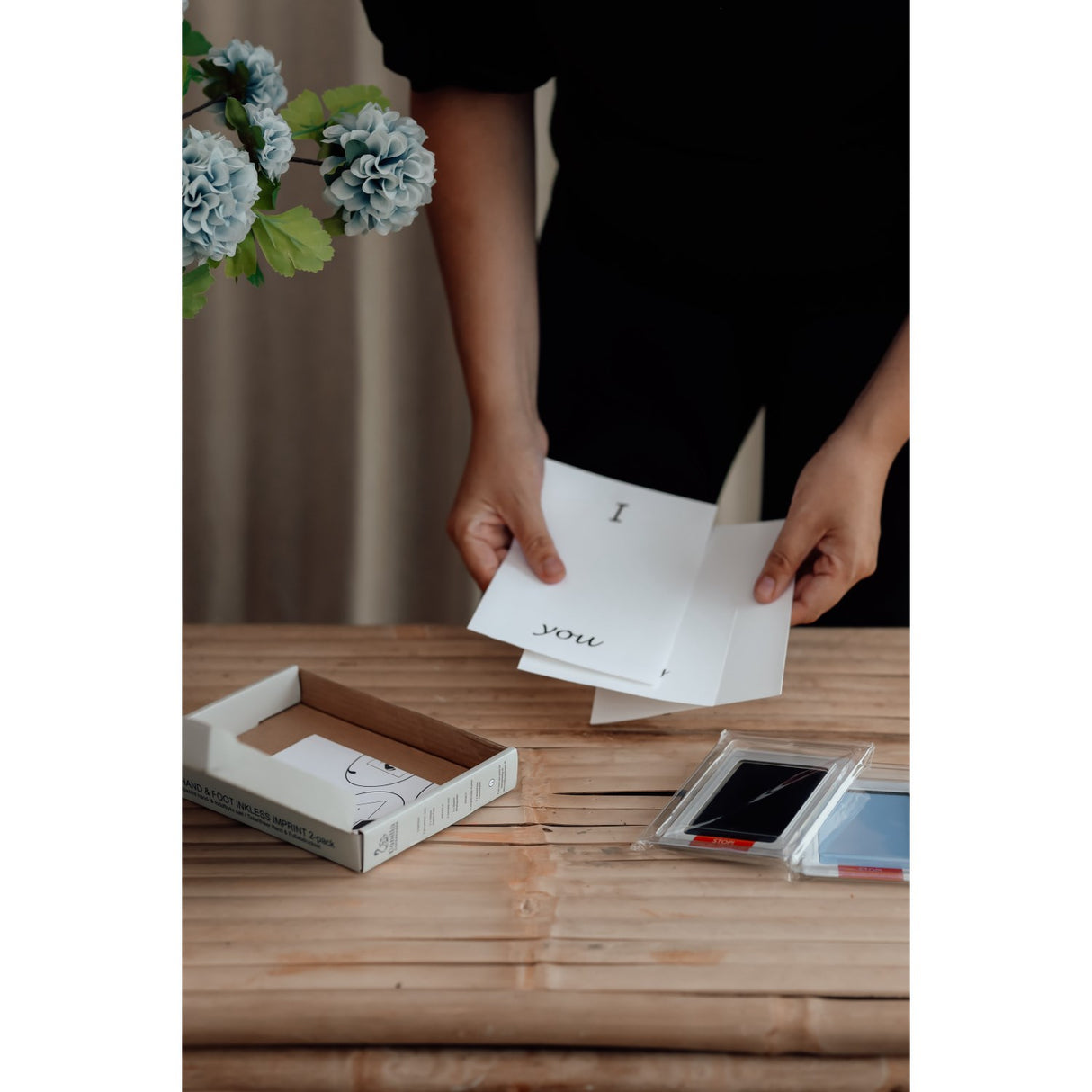 Vanilla COPENHAGEN Black/Blue Bläckfri Kuddsats för Hand & Fot 2-pack