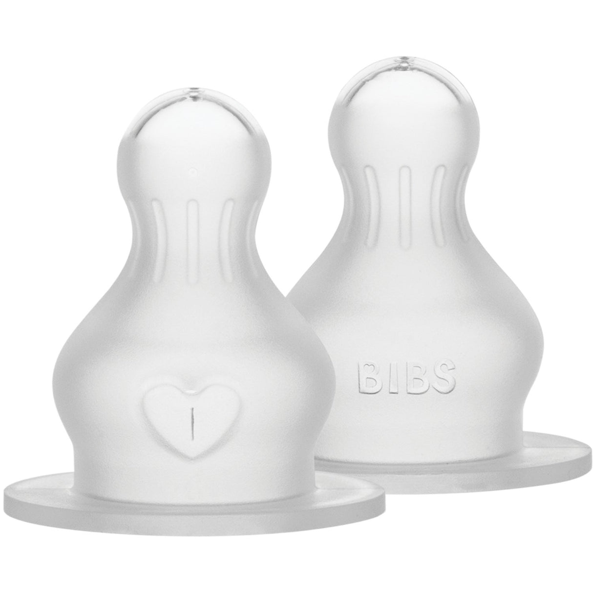 Bibs Nappflaska Nippel Rund Silikon 2-pack