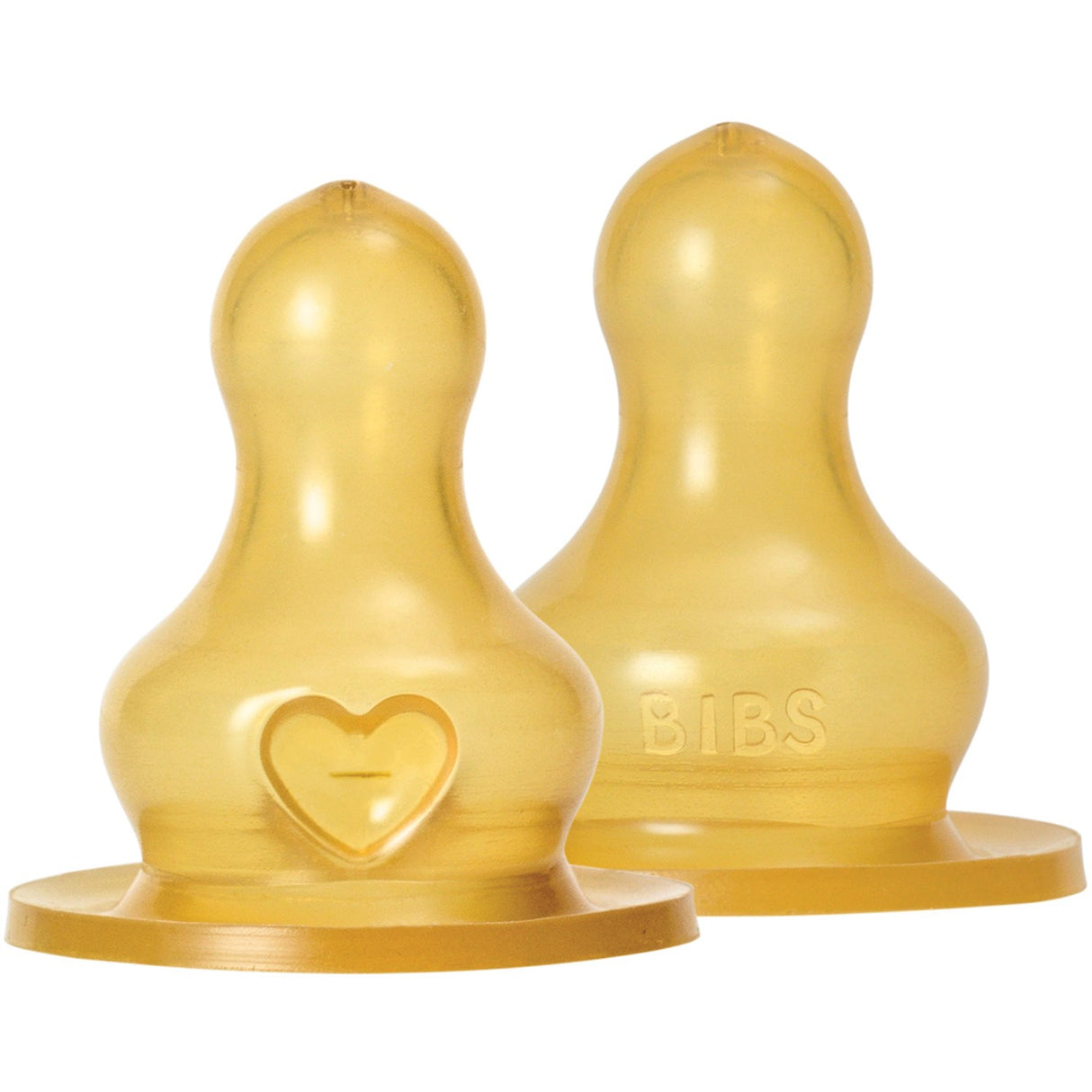 Bibs Nappflaska Nippel Rund Latex 2-pack