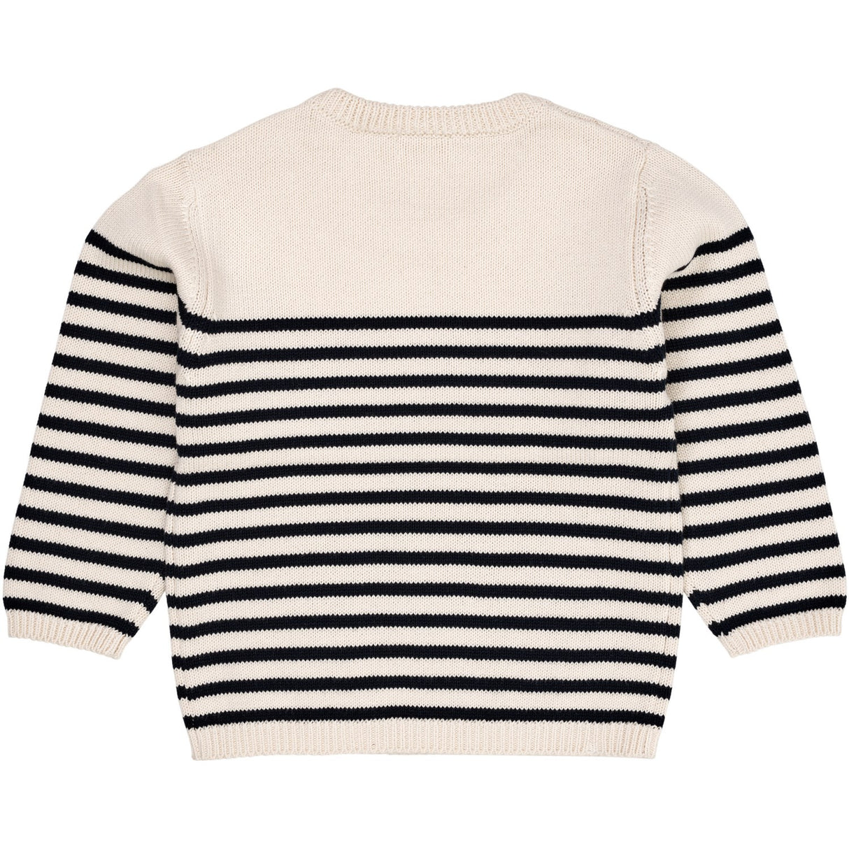 Copenhagen Colors Cream Navy Combi Stickad Striped Sailor Sweater