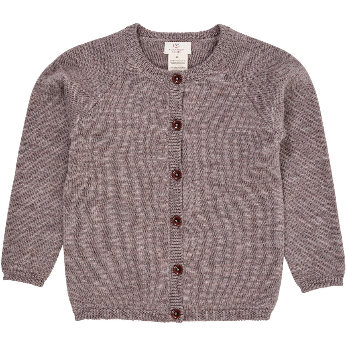 Copenhagen Colors Natural Melange Merino Stickad Cardigan