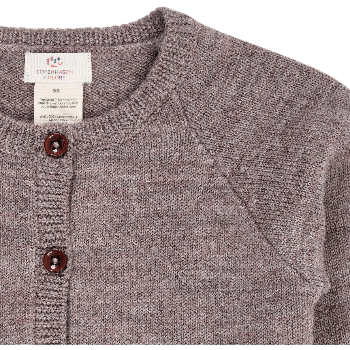 Copenhagen Colors Natural Melange Merino Stickad Cardigan