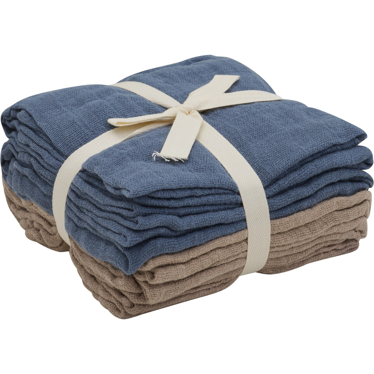 Pippi China Blue Ekologiska Tygblöjor Muslin 4-pack