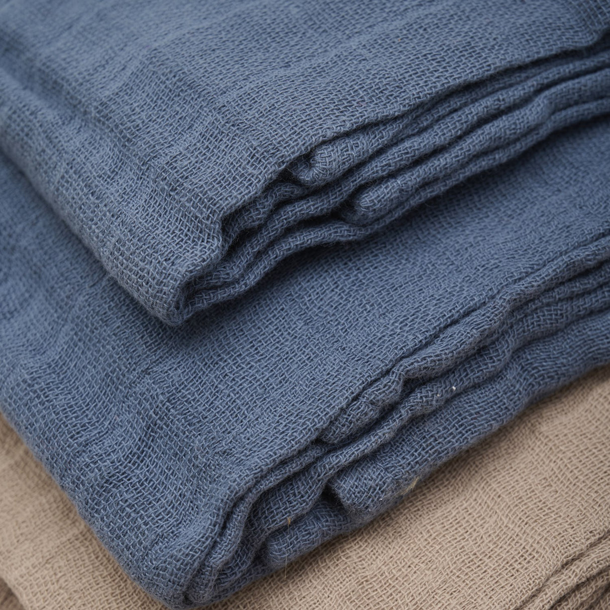 Pippi China Blue Ekologiska Tygblöjor Muslin 4-pack