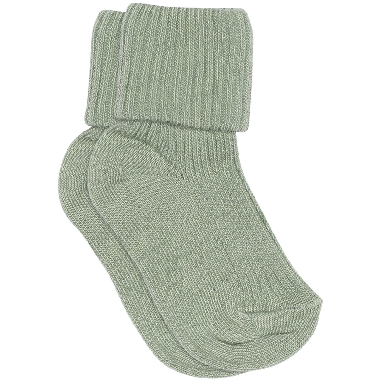 Mp Danmark Granite Green Cotton Ribb baby strumpor
