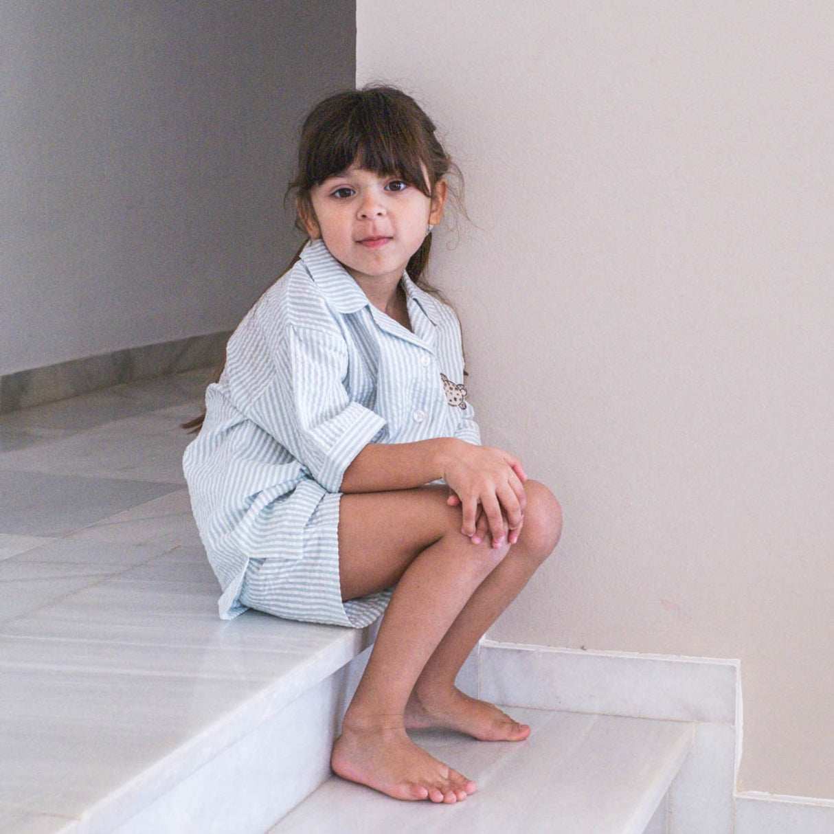 That's Mine Blue Stripe Ino-Tröja