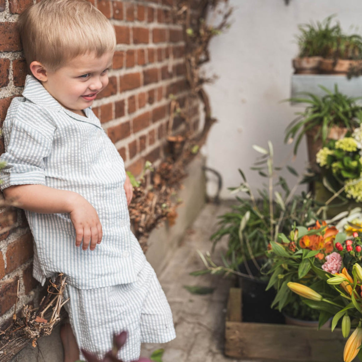 That's Mine Blue Stripe Ino-Tröja