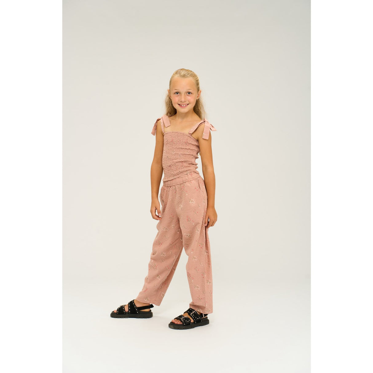 The New Adobe Rose AOP Olinam Carrot Byxor