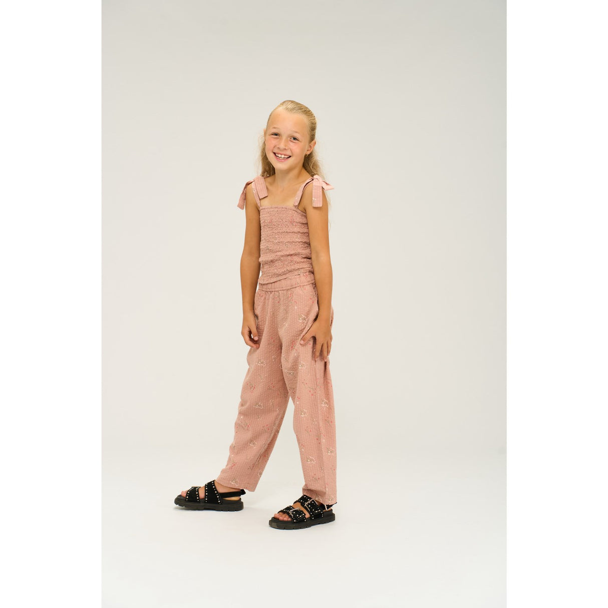 The New Adobe Rose AOP Olinam Carrot Byxor