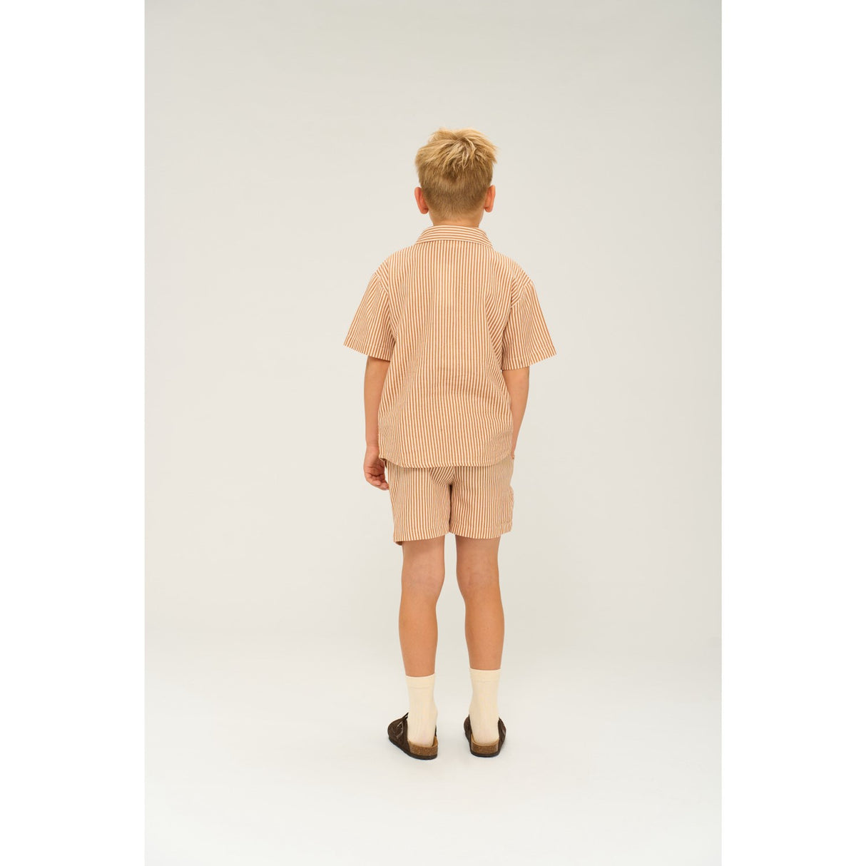 The New Indian Tan Striped Ollie Skjorta