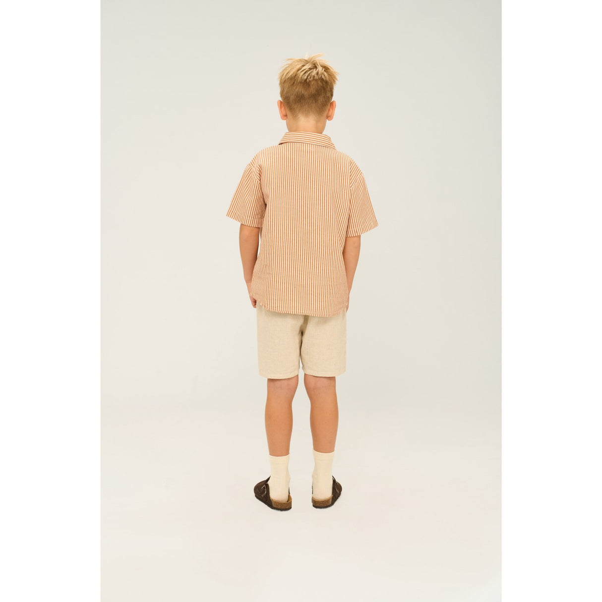 The New Indian Tan Striped Ollie Skjorta