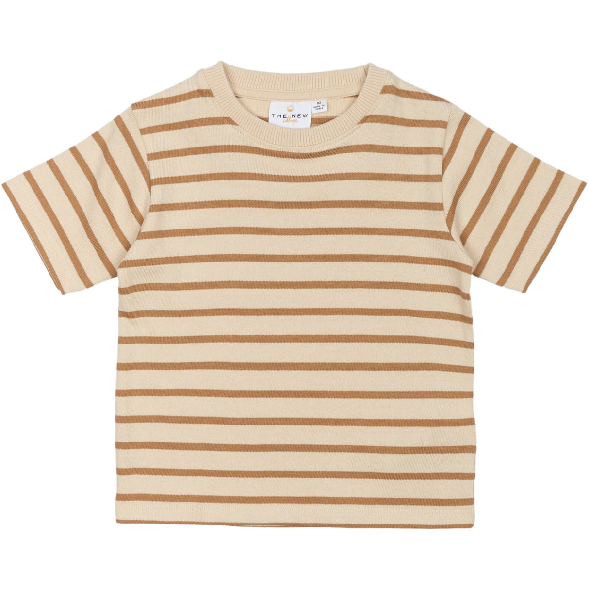 THE NEW Siblings Indian Tan Striped Nat Uni Översize T-Shirt