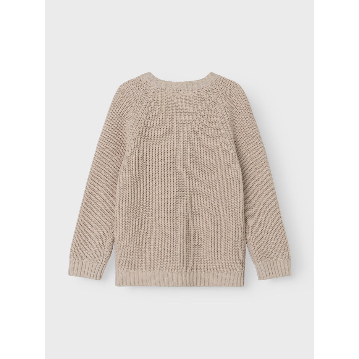 Lil'Atelier Gray Morn Emlen Lin Stickad Cardigan Noos