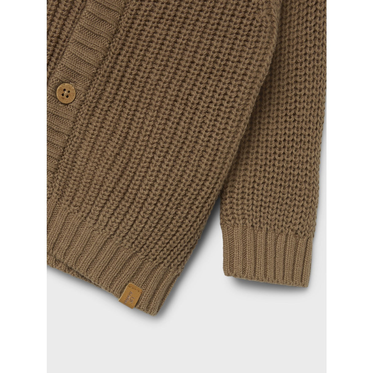 Lil'Atelier Sepia Tint Emlen Stickad Cardigan Noos