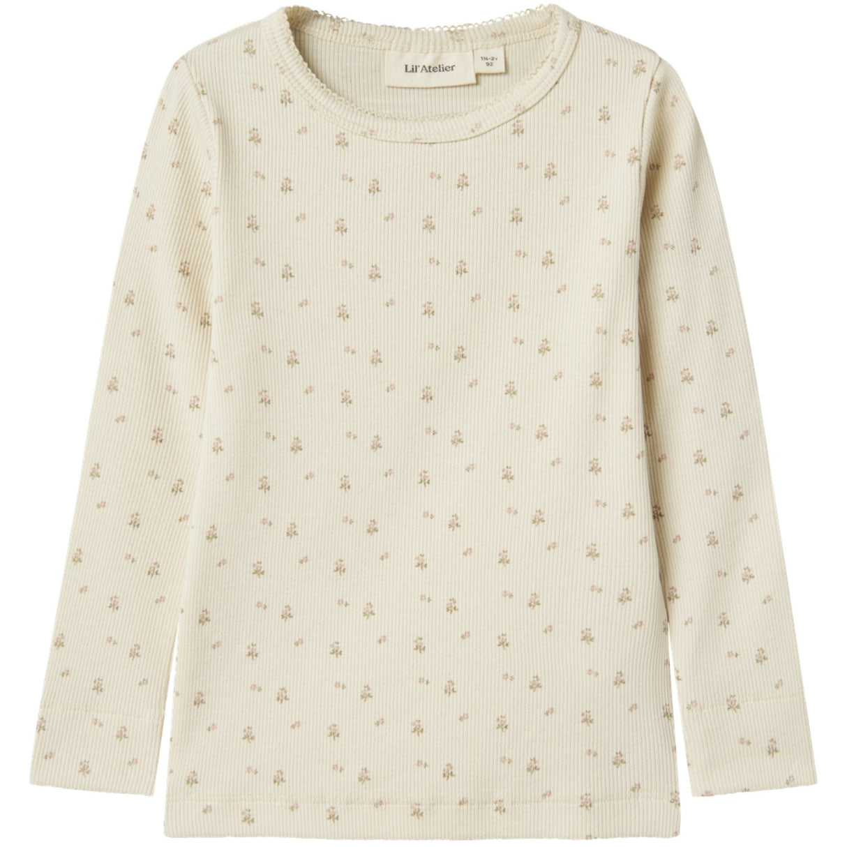 Lil'Atelier Turtledove Flower Gago Slim Blus Noos