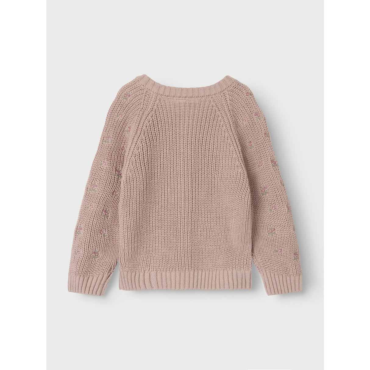 Lil'Atelier Shadow Gray Emlen Embroidery Ao Stickad Cardigan