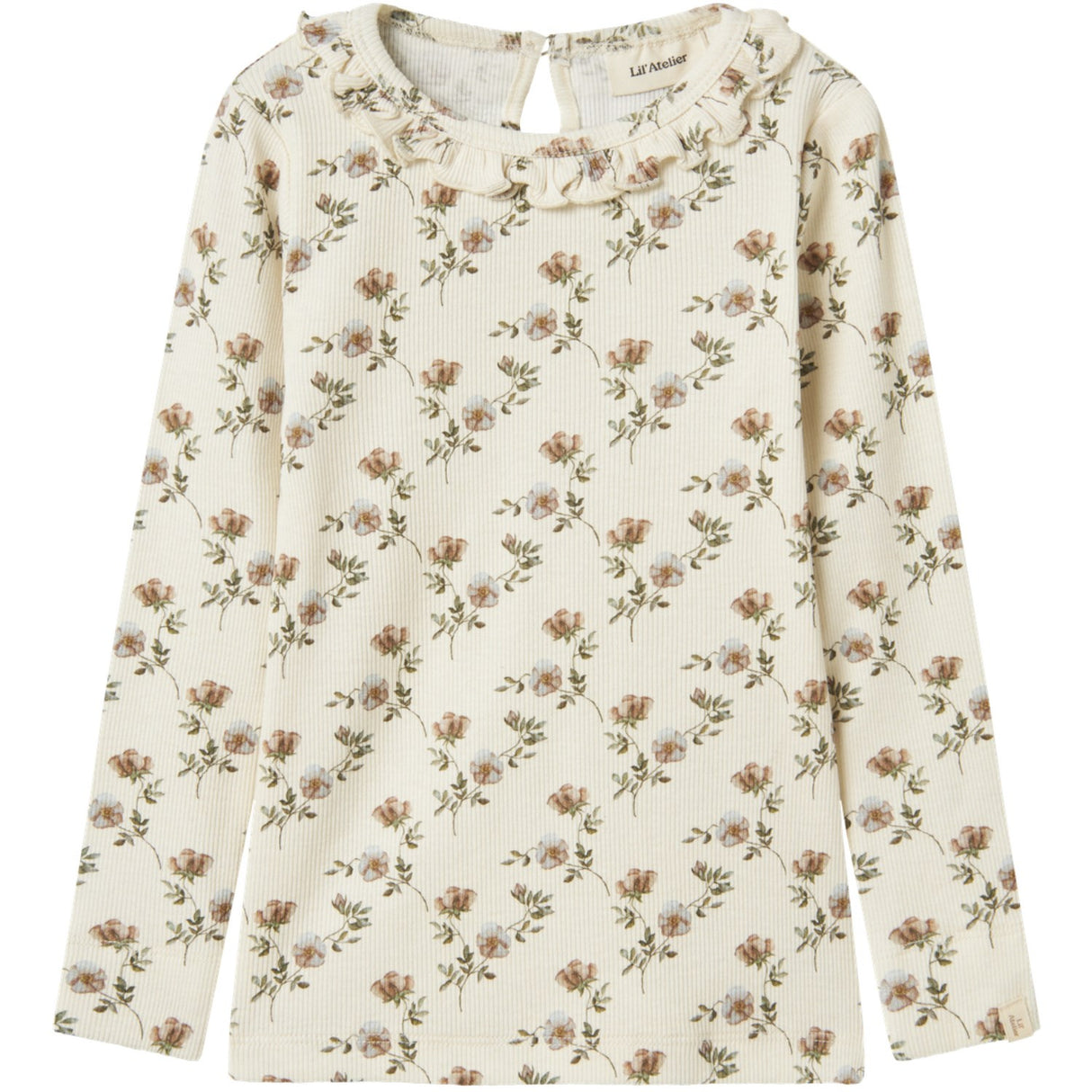 Lil'Atelier Turtledove Flowers Gavo Els Slim Blus