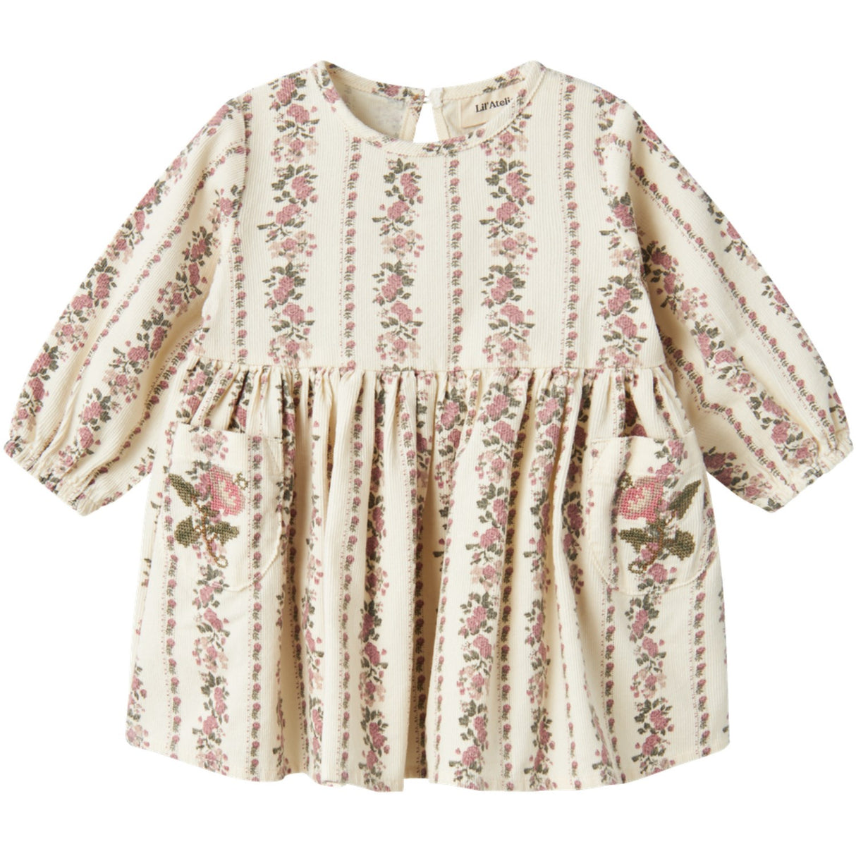 Lil'Atelier Turtledove Tala Loose Corduroy Klänning