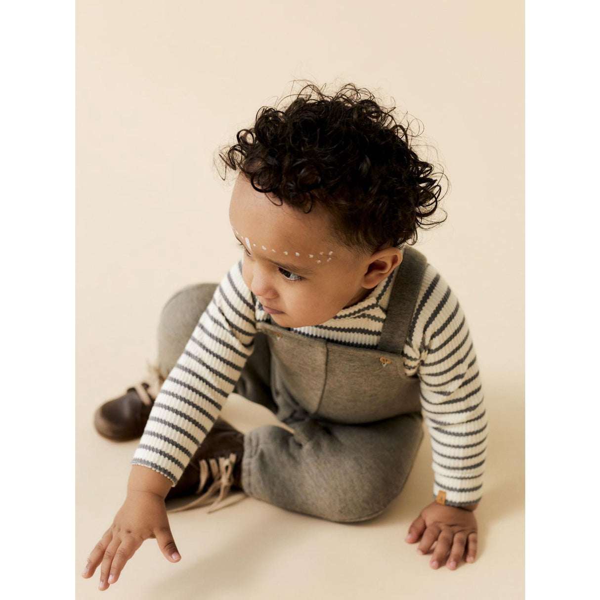 Lil'Atelier Silent Storm Melange Tabby Överalls