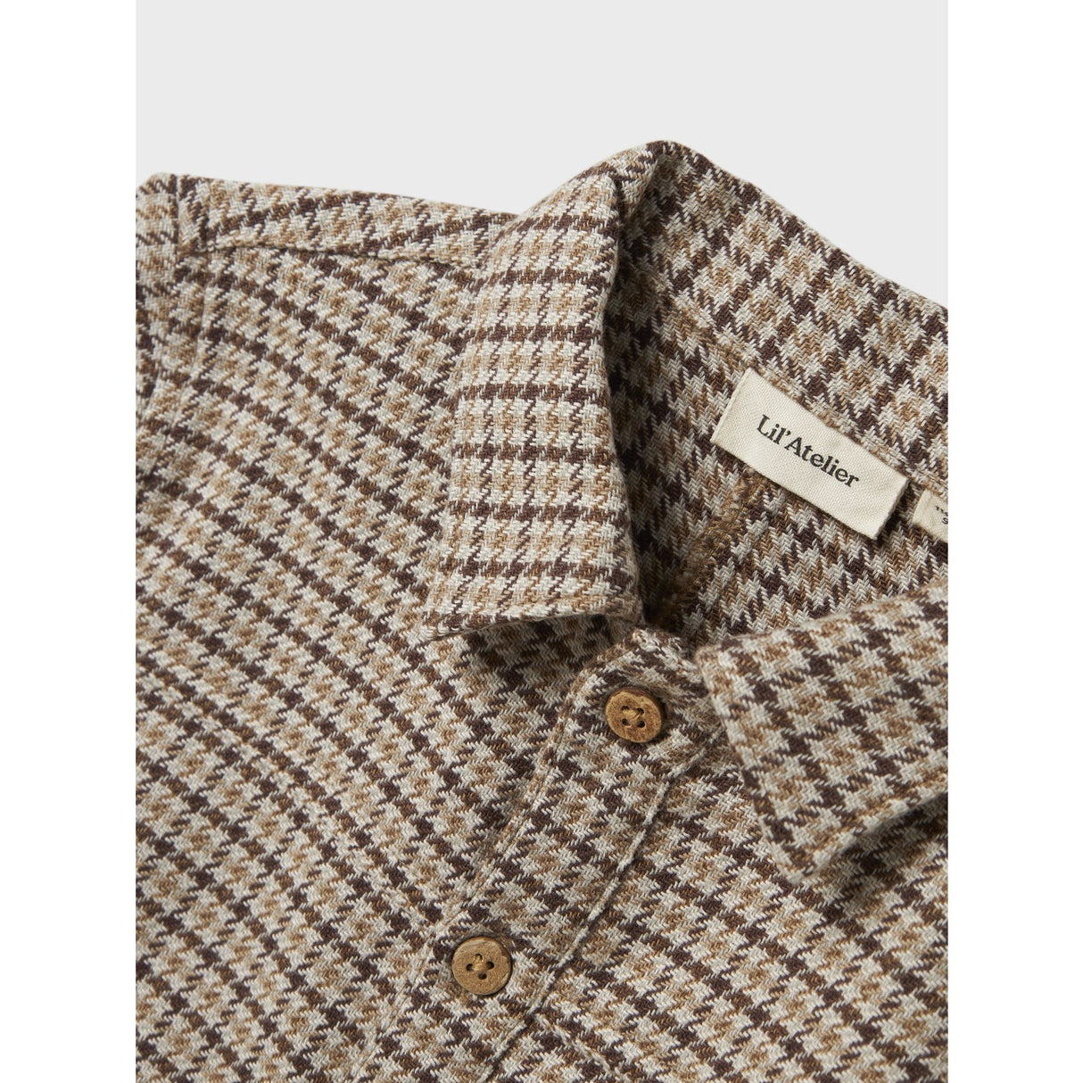 Lil'Atelier Petrified Oak Tevin Regular Skjorta Jacka