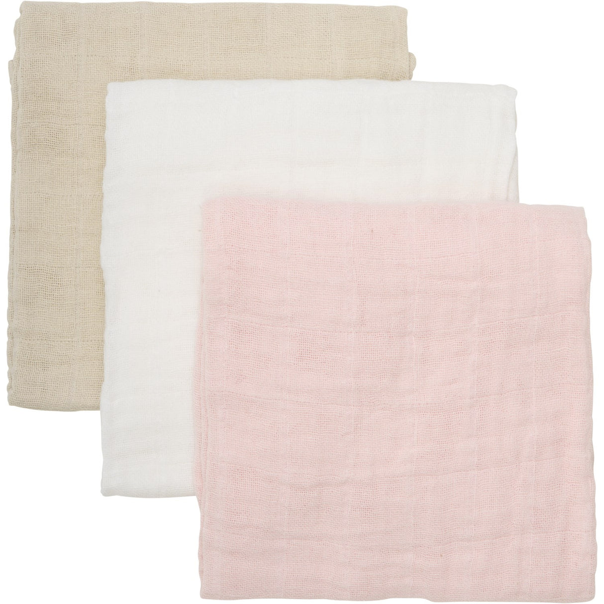 Pippi Veiled Rose Ekologiska tygblöjor Muslin 3-pack