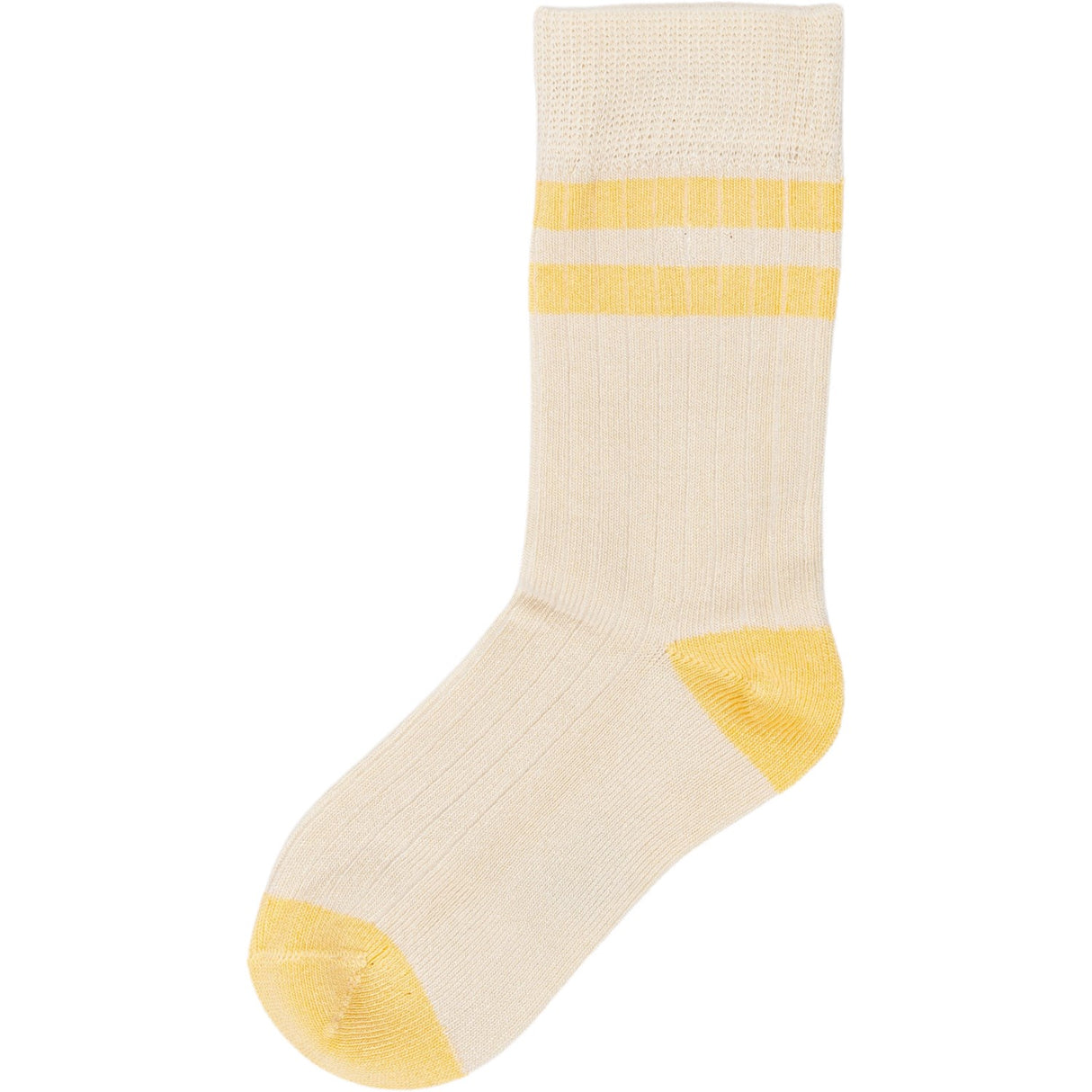 minipop® Off White/Yellow Sun Bambu Strumpor Sport
