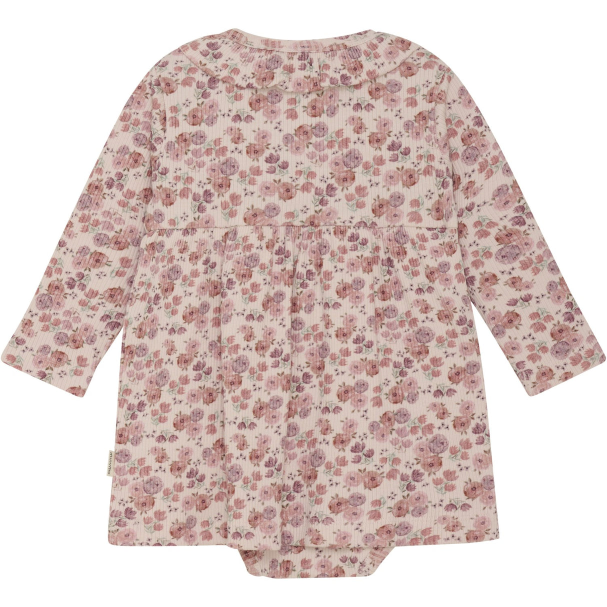 Minymo Peach Whip Klänning AOP Rib