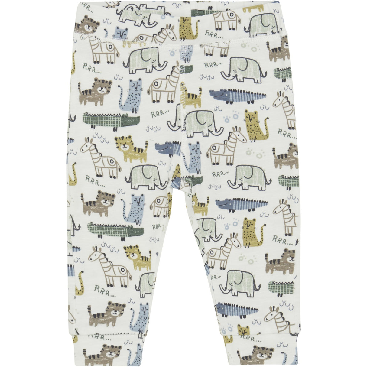 Minymo Marshmallow White Byxor AOP