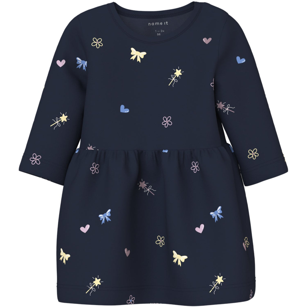 Name It Navy Blazer Bow And Hearts Vandora Klänning