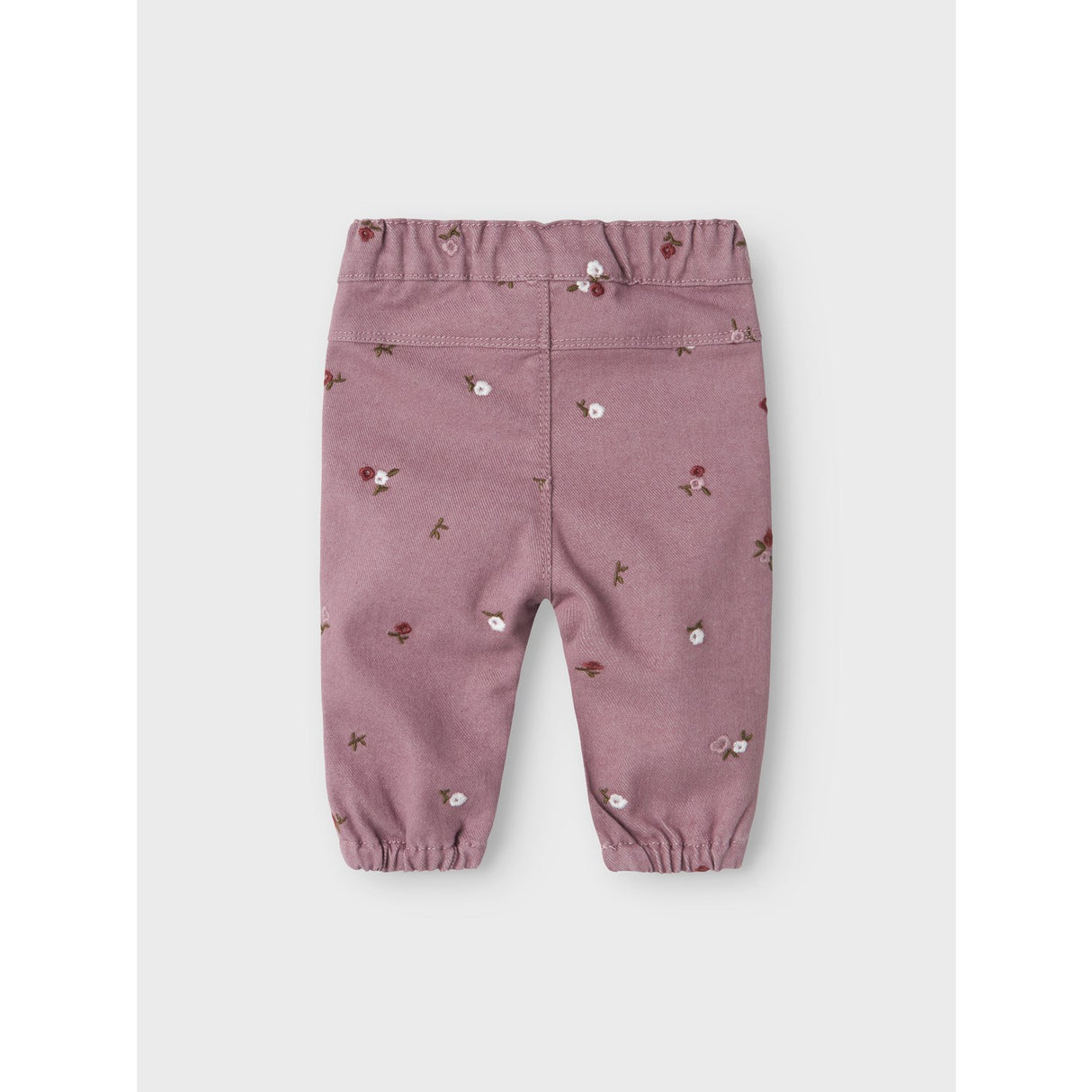 Name It Elderberry Embroidery Rose Loose Twill Byxor