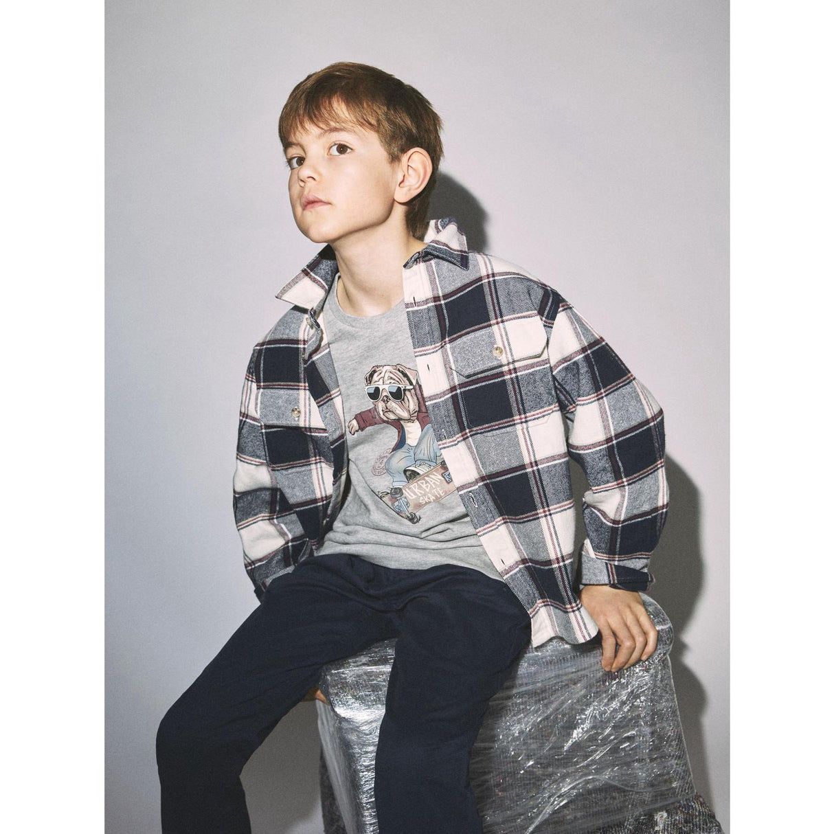 Name It Navy Blazer Tamol Oversize Skjorta