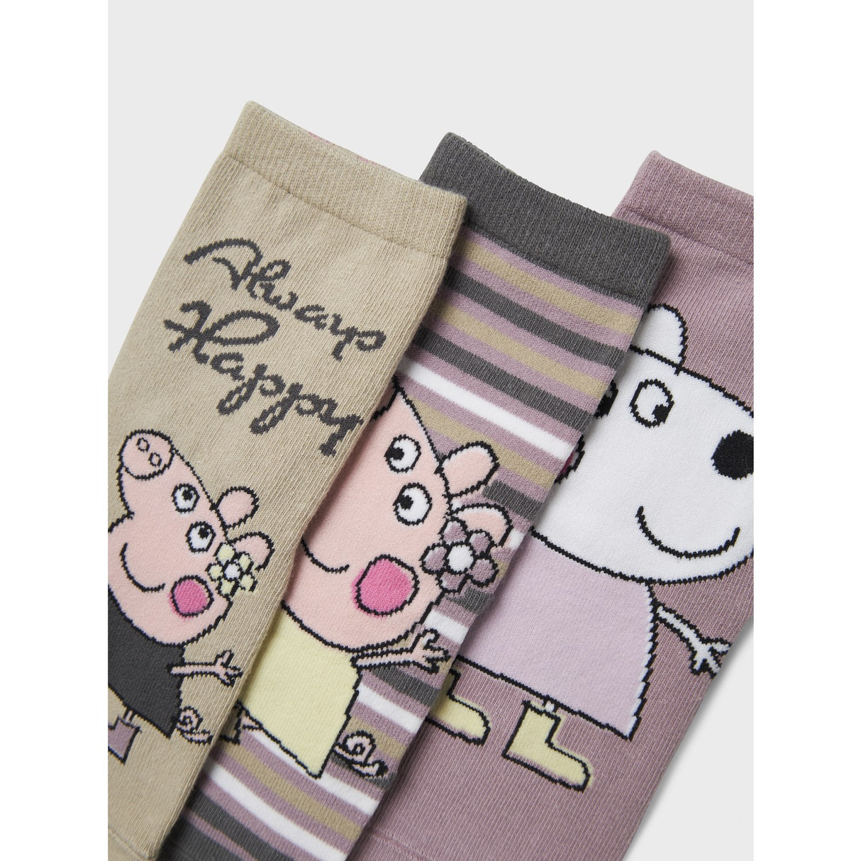 Name It Elderberry Dassa Peppa Pig 3-pack Strumpor