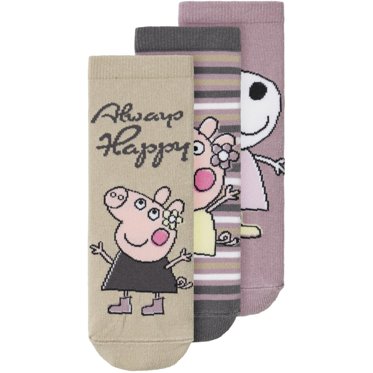 Name It Elderberry Dassa Peppa Pig 3-pack Strumpor