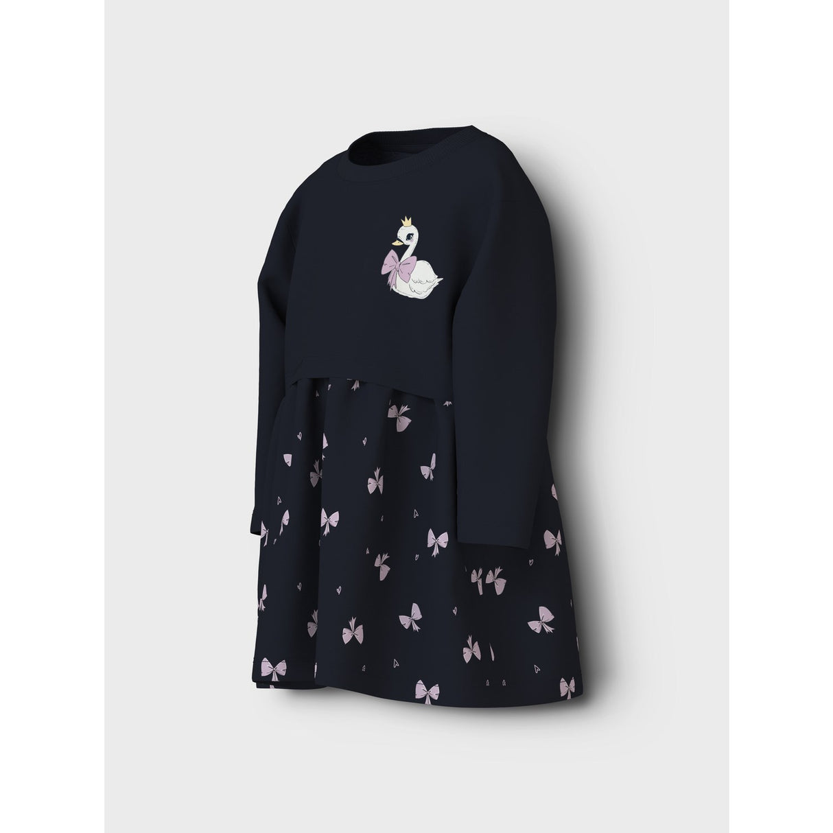 Name It Dark Sapphire Swan Valona Regular Sweat Klänning