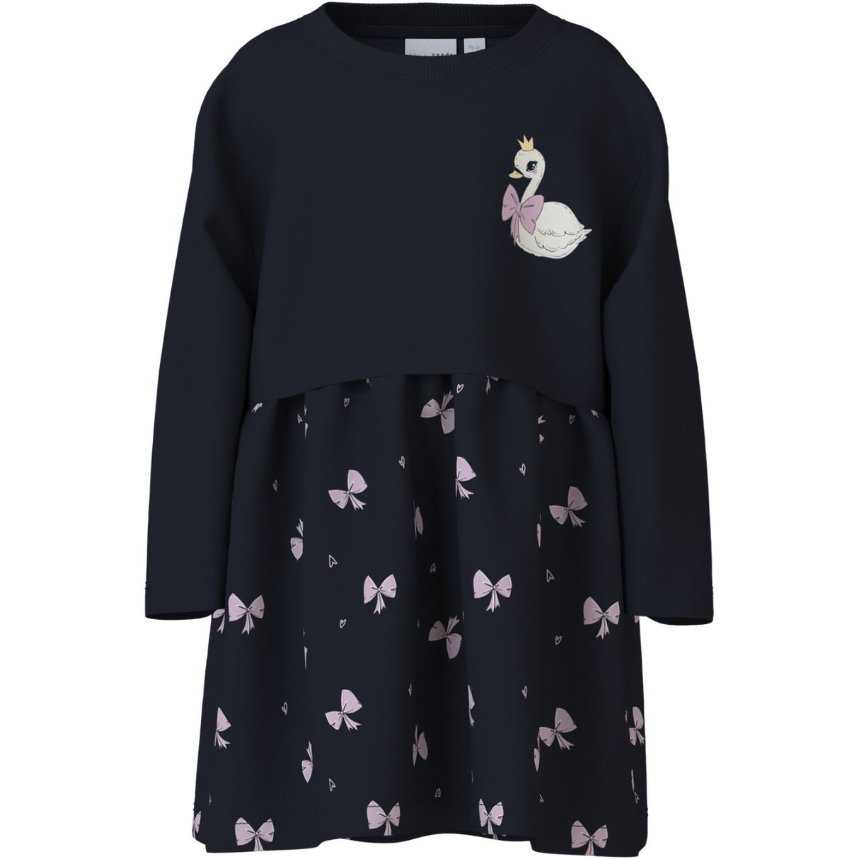 Name It Dark Sapphire Swan Valona Regular Sweat Klänning