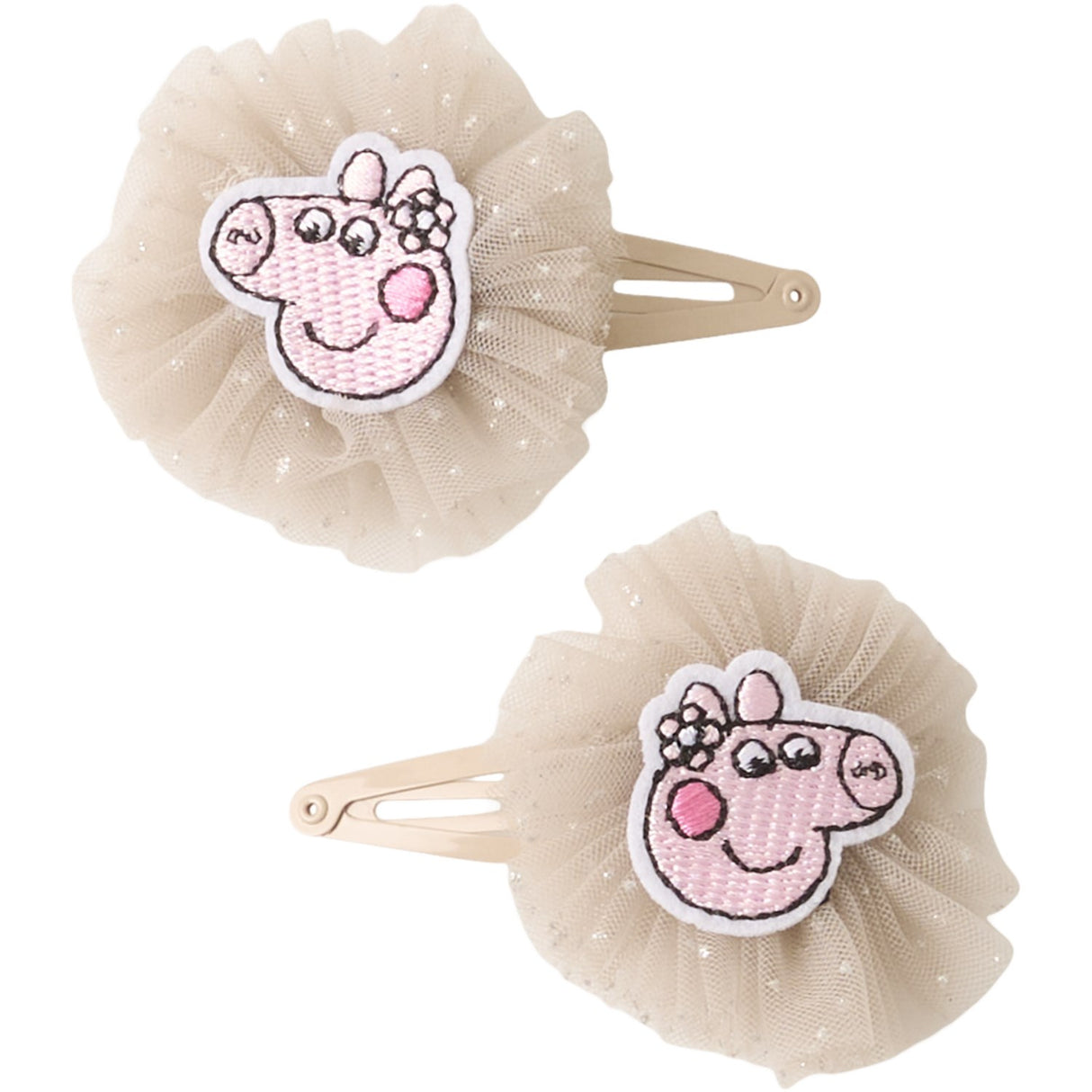 Name It Pure Cashmere Darin Peppa Pig 2-Pack Hårklämmor