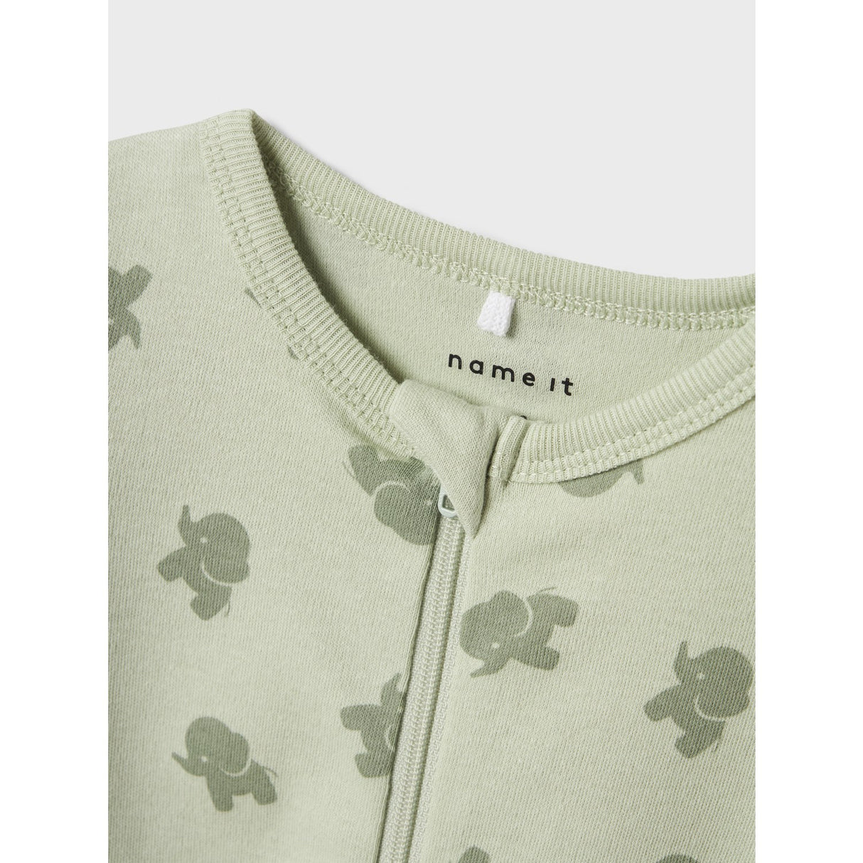 Name It Sea Foam Nattdräkt 2-pack Zip Sea Elephant Noos