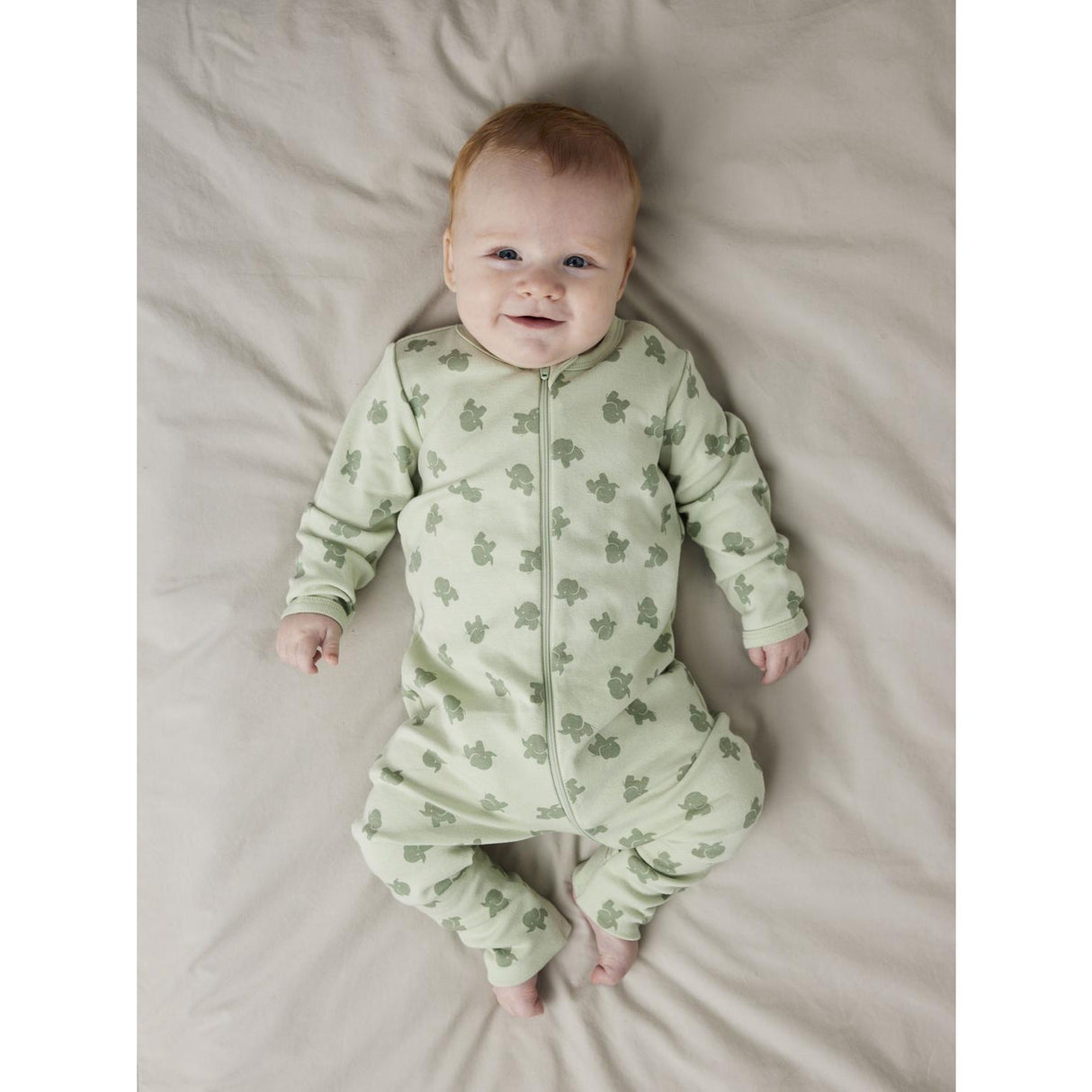 Name It Sea Foam Nattdräkt 2-pack Zip Sea Elephant Noos