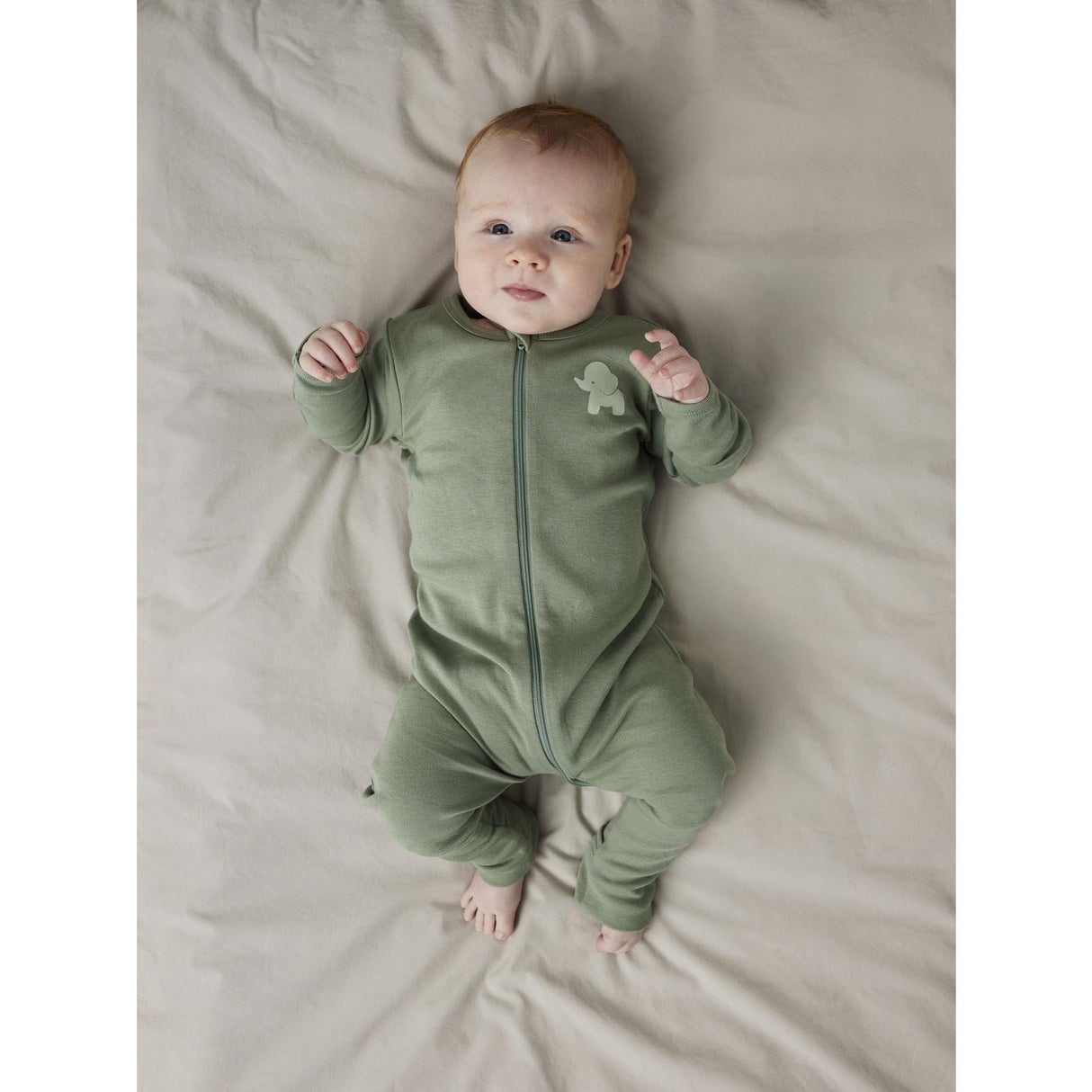 Name It Sea Foam Nattdräkt 2-pack Zip Sea Elephant Noos