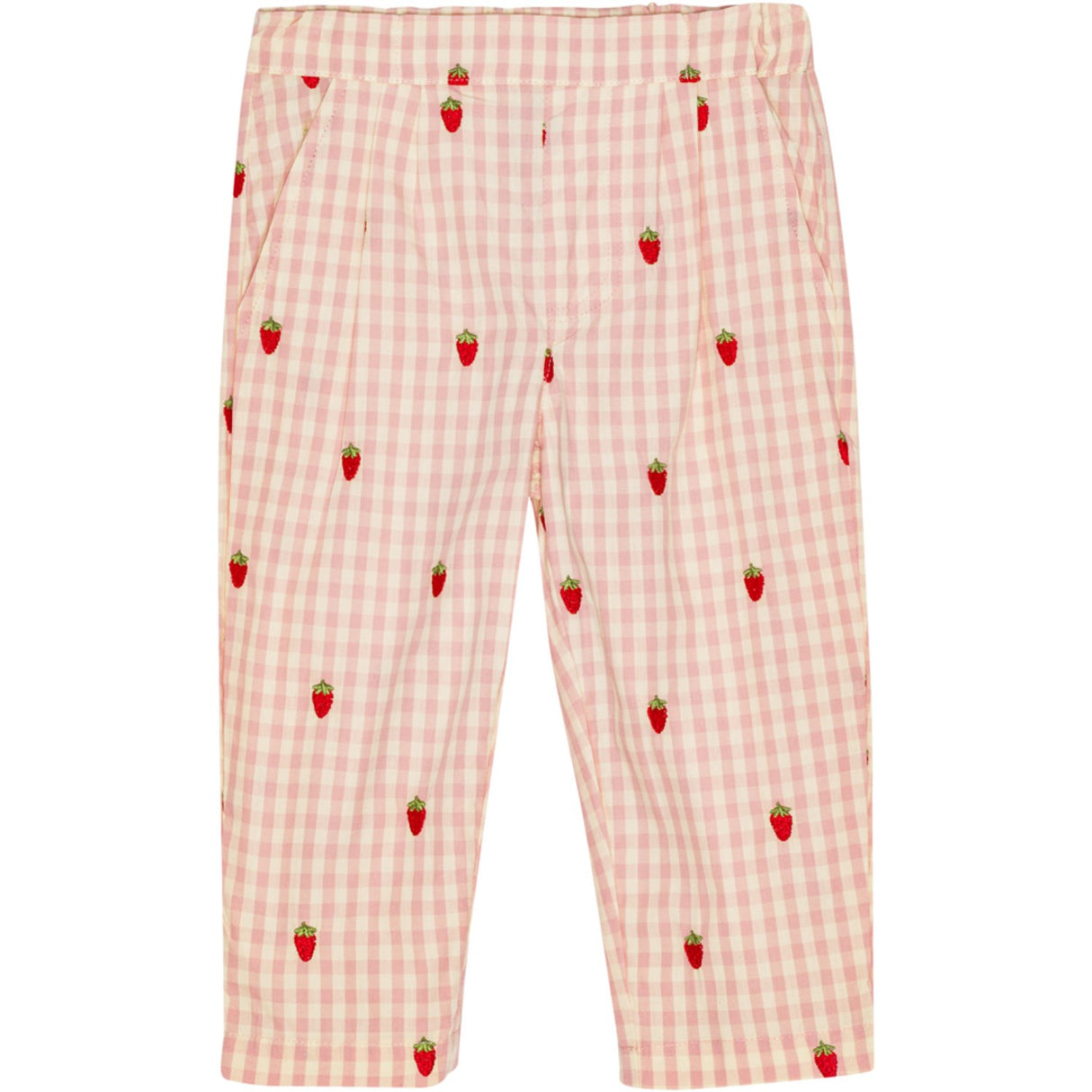 Flöss Pink Berry Gingham Dolly Byxor