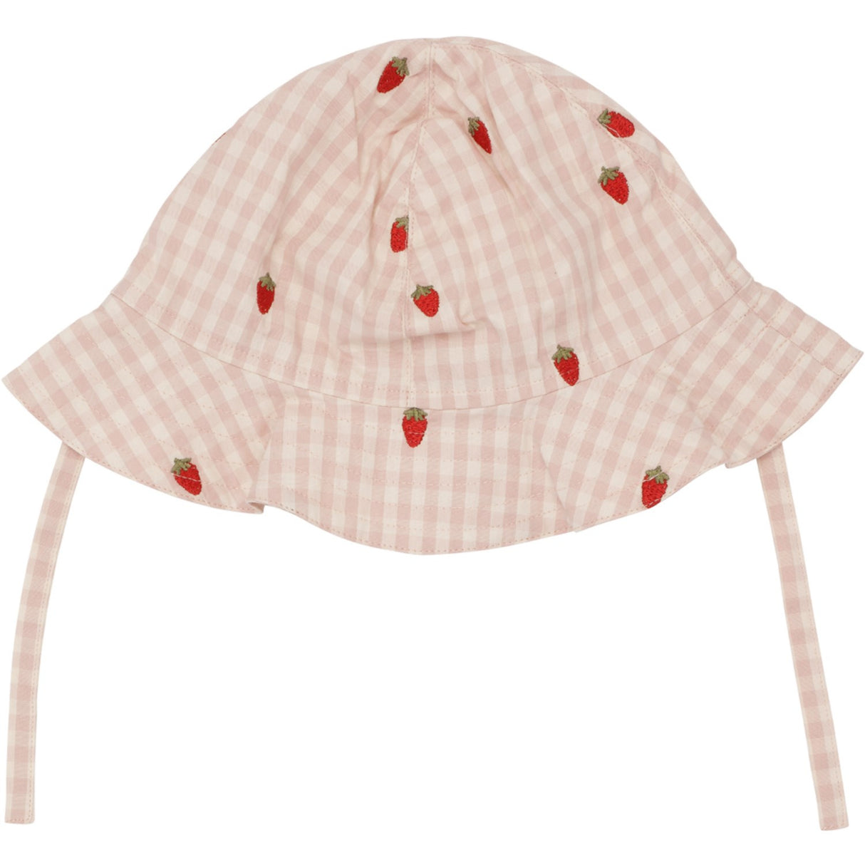 Flöss Rosa Berry Gingham Dolly Solhatt